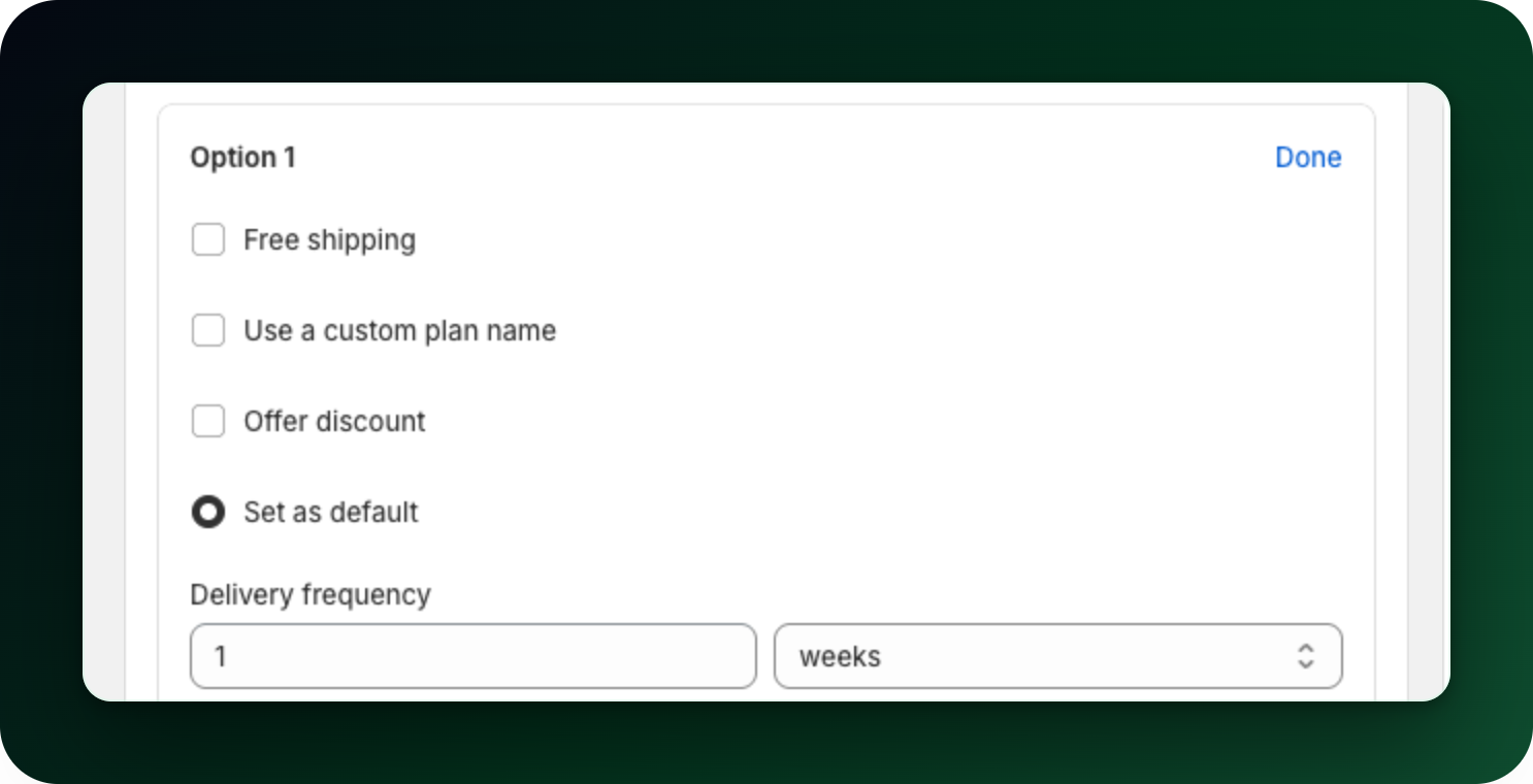 The Free shipping checkbox inside a delivery option, still unticked The Free shipping checkbox inside a delivery option, still unticked